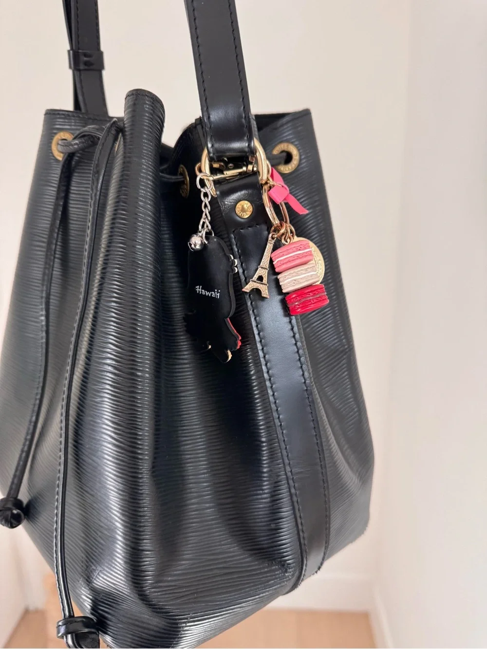 Louis Vuitton interior eyelets signature